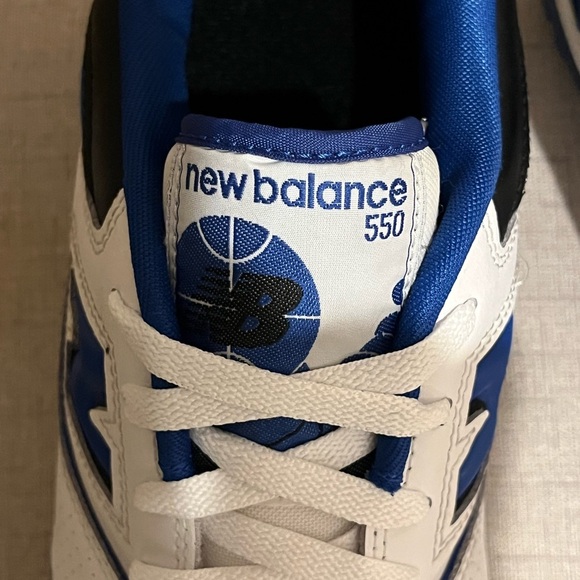 New Balance 550 White and Royal Blue Athletic Shoes? size 12 - Picture 11 of 13